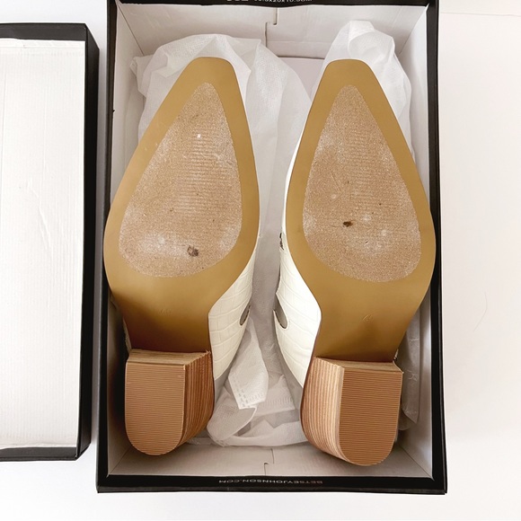 Betsey Johnson Denniss Silver Star Mule Shoes with Rhinestones - Picture 6 of 8